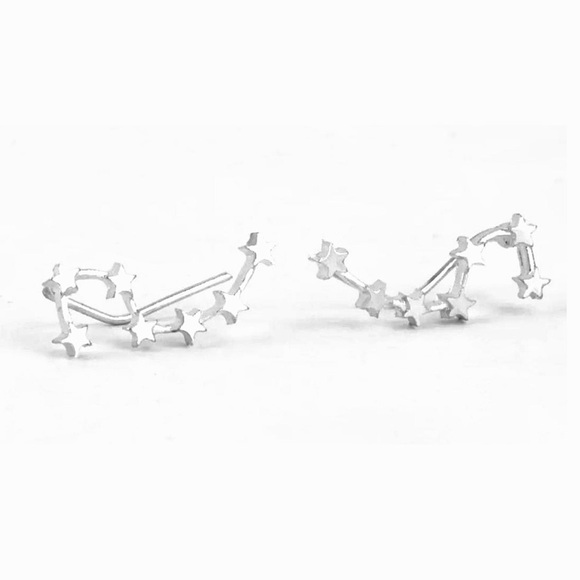 🍒3/$30 New Silver Big Dipper Crawler Earrings - Picture 2 of 4